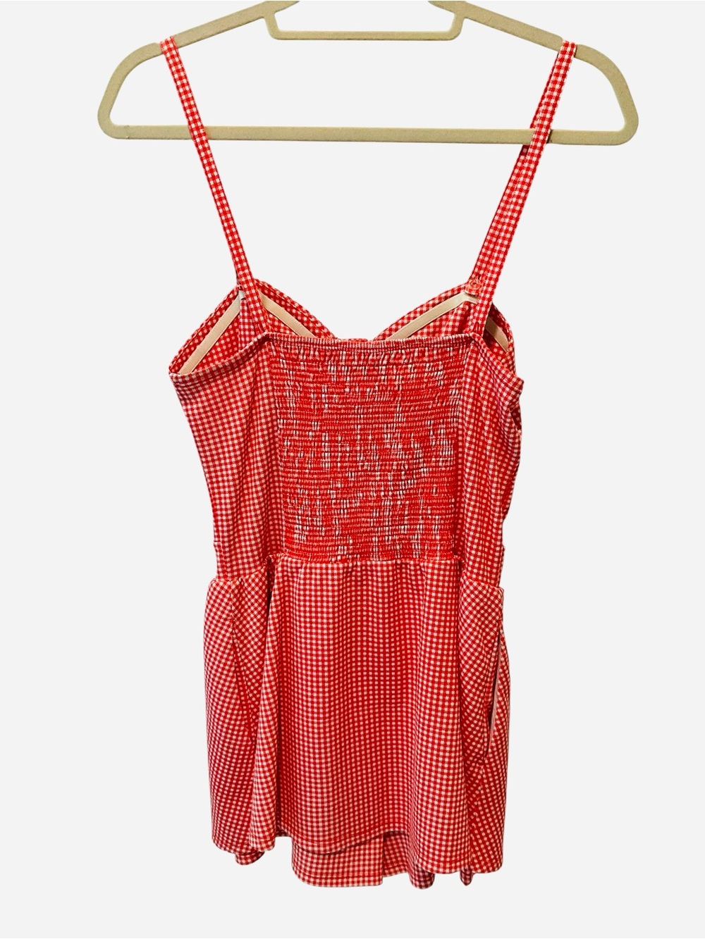 Y2K Rapscallion Samantha Pleet Gingham Pinafore Romper Dress M - Picture 3 of 4
